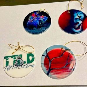 Sublimated Ceramic Christmas Ornaments